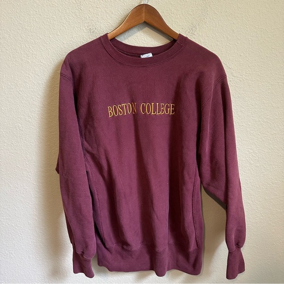 Vintage 80s/90s Champion Reverse Weave Boston College Embroidered